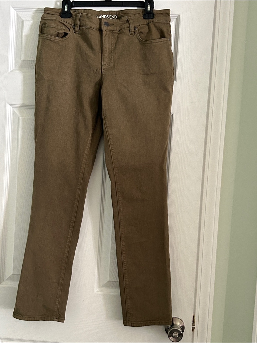 Lands' End Women's Olive-Brown Skinny Jeans